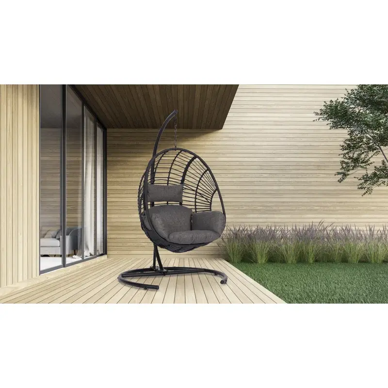 Egg Chair Caitlynn Hanging Outdoor Chairs with Stand